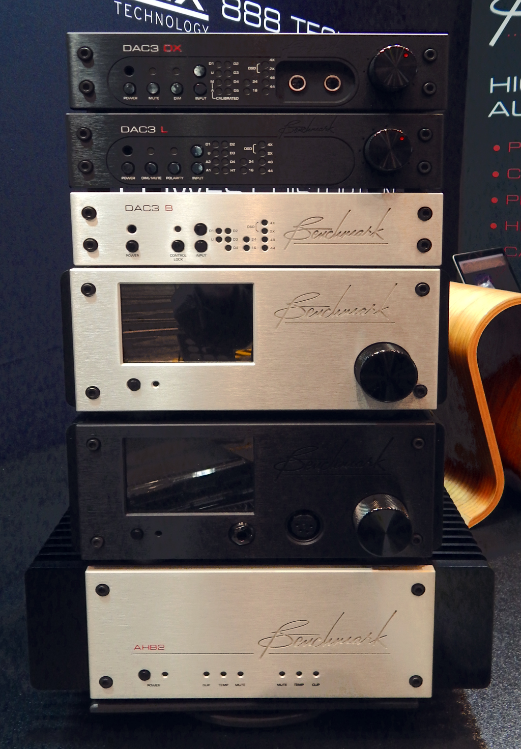 Benchmark DAC3 DX DAC, Benchmark DAC3 L DAC, Benchmark DAC3 B Reference Quality DAC, Benchmark LA4 Line Amplifier, Benchmark HPA4 Headphone/Line Amplifier, Benchmark AHB2 Power Amplifier